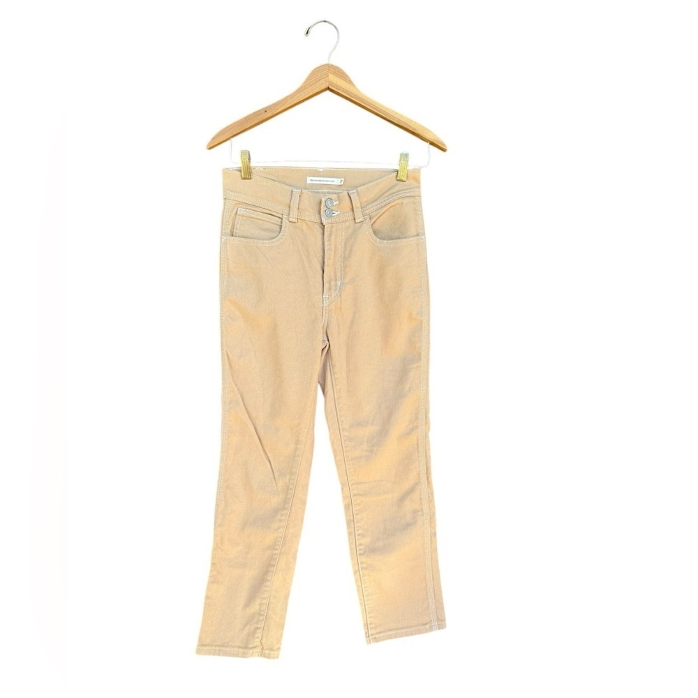 Levi’s Women’s High Rise Straight Crop Khaki Jeans 724 Size 27